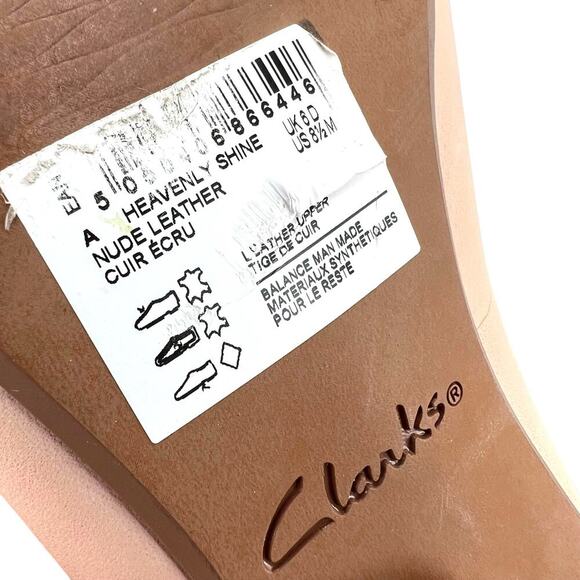Clark’s Artisan Heavenly Shine Kitten-Heel Pumps in Nude Women's Size 8 1/2 - Picture 10 of 11